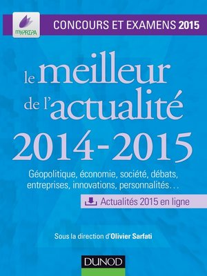 cover image of Le meilleur de l'actualité 2014-2015